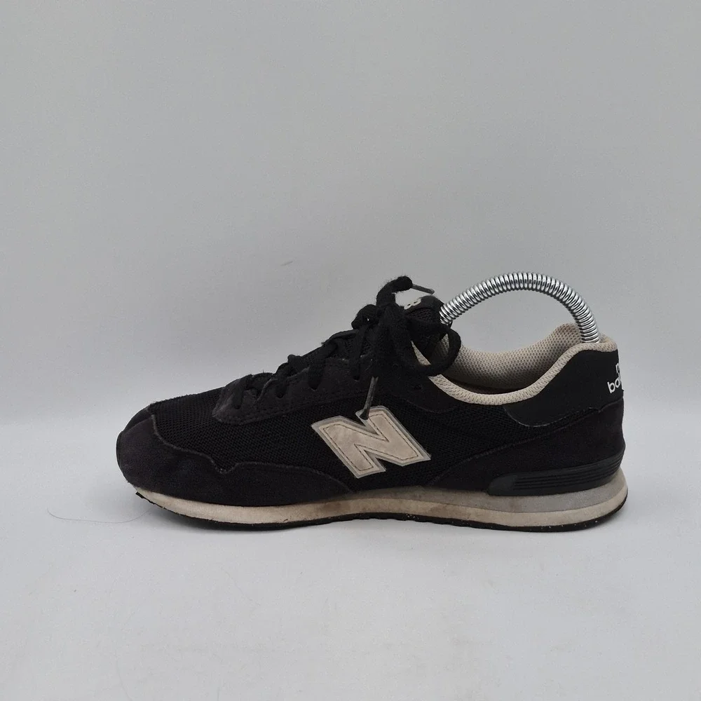 New Balance 515 Shoes Boys Size 5 Black Suede Mesh Running Sneakers GC515BLK